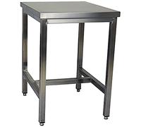 Saro Table en acier inoxydable sans plateau 700 mm 1200 mm