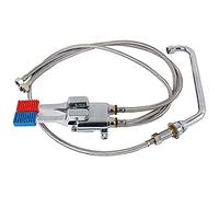 Saro - Thea Robinet Pivotant avec Pédale, pour Eau Froide et Eau Chaude, Adapté à la Haute Pression, Portée 300 mm, avec Tuyaux de Raccordement