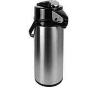 SARO Thermos Inox avec Pompe 2.2 Litres (Intérieur Verre)