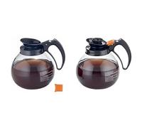 Saro - Verseuse en Verre, 1,8 l, Compatible avec les Cafetières à Filtre, Passe au Lave-Vaisselle, Transparent