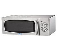 Saro - WD 900 Four à Micro-Ondes avec Fonction Gril, 23 l, 6 Niveaux de Puissance, Programme Décongélation, Plateau Tournant, Intérieur en Inox, 1,4 kW
