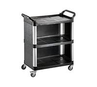 Saro ZOKA 1 Chariot de Service/déblayage, Plastique, argenté, 43 x 84,5 x 95 cm