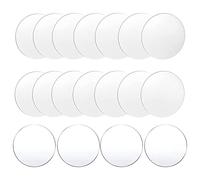 SAROAD Lot de 18 disques acryliques transparents - 4 cercles en acrylique épais - Ronds - Pour bricolage