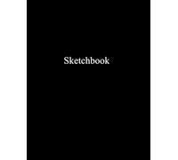 Saroco Sketchbook - Black Edition: 100 Pages, 8.5 x 11 inch, Acid-Free Drawing Paper - A Minimalist Black Sketchbook for Artists, Teens, Students, and Adults