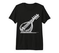 Sarod Art linéaire Musiker T-Shirt Haut de Gamme