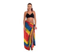 Sarong Pareo Jupe Portefeuille Serviette de Plage Foulard Jupe sur la Hanche Robe de Poitrine Summer Feeling Coloré