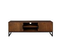 SAROO - Meuble TV en bois massif Marron