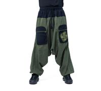 Sarouel ample bicolore unisexe Santiago M - (36-38)