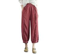 Sarouel Femme Pantalon Été Fluide Chic Large Taille Elastique Legging Blanc Vêtements Pantacourt Leger Portefeuille Stretch Jogging Vert Haute Noir Vêtement Yoga Homme Ete Vetement Indien Ample