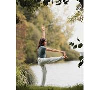 Sarouel yoga hirondelle bio vert amande