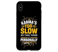 Sarrastic Saying Karma Citation Humour Witty Phrase Design Fun Coque pour iPhone XS Max