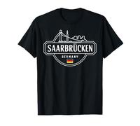 Sarrebruck Allemagne ville voyage pont horizon T-Shirt