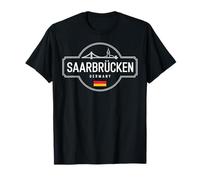 Sarrebruck Allemagne ville voyage pont horizon T-Shirt
