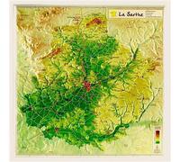 Sarthe 31,6 x 31,8 cm - 31 x 31 cm - Collectif - Georelief - Jeux livres objets