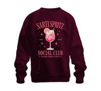 Sarti Spritz Social Club Good Taste Only Sweatshirt, Bordeaux, S