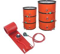 SARUEL Bande Chauffante for Fût en Métal for 55 Gallons - Chauffe-Seau en Silicone - Coussin Chauffant en Silicone for Fût D'huile De Miel - Chauffe-Baril avec Thermostat Réglable(30L 90 * 25CM)