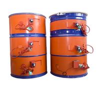 SARUEL Bande Chauffante for Fût en Métal for 55 Gallons - Chauffe-Seau en Silicone - Coussin Chauffant en Silicone for Fût D'huile De Miel - Chauffe-Baril avec Thermostat Réglable(150L 152 * 25CM)