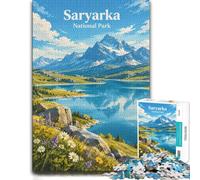 Saryarka National Park Kazakhstan Landscape A Puzzle, 1000 pièces | Pour une activité qui demande de la patience : ce puzzle adulte 1000 pièces peut se faire seul ou se partager.