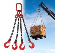 SaryEdge Chaînes et Sangles de Levage Robustes pour la manutention de Charges et d'équipements Mobiles, élingues de Grue durables pour des opérations de Chargement et de,3 T-157.5in/4m/13.1ft