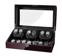 SaryEdge Coffret Remontoir Automatique pour 6 Montres automatiques avec 7 Compartiments pour Montres, Convient aux Montres-Bracelets pour Homme et Femme. Coffret de Rangement de l，G