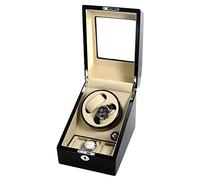 SaryEdge Coffret Remontoir pour 2 Montres automatiques avec 3 Compartiments de Rangement, Moteur Silencieux, pour Montres-Bracelets Homme et Femme.，E