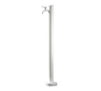 SaryEdge Colonne d'eau pour Jardin Vertical, Robinet extérieur en Acier Inoxydable, Robinet à Sortie Unique, Simple et Stable, Convient aux patios, Jardins et Parcs, b,White
