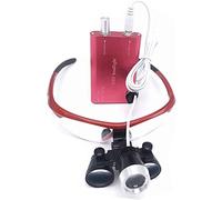 SaryEdge Loupe Frontale, loupe numérique Portable, loupe binoculaire Dentaire chirurgicale avec Bandeau grossissant 2,5X et Lampe Frontale, OP,