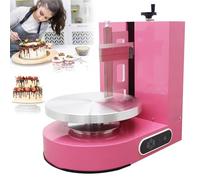 SaryEdge Machine Automatique électrique pour étaler et garnir la crème à gâteaux, idéale pour la pâtisserie et Les gâteaux d'anniversaire. Rotation réglable. Rose.,Pink