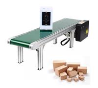 SaryEdge Petit convoyeur de Bureau à Bande avec Moteur à Noyau de cuivre, Transmission bidirectionnelle et régulation de Vitesse Continue, Longueur d'environ 100 cm, Vitesse de 2,