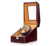 SaryEdge Remontoir Automatique pour 2 ou 3 Montres, Coffret de Rangement et présentoir pour Montres-Bracelets Homme et Femme, Moteur Silencieux, élégant écrin en Bois.，C