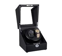 SaryEdge Remontoirs de Montres automatiques avec Moteur Silencieux pour 1 ou 2 Montres, Coffret de présentation pour Montres-Bracelets Homme et Femme, étui de Rangement de Luxe en，D-2+0