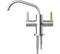 SaryEdge Robinet de Cuisine pivotant à 360° en Finition brossée avec Filtre à Eau Potable, Compatible avec l'osmose Inverse, pour Une Alimentation en Eau Propre et fraîc，B-A