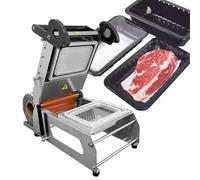 SaryEdge Scelleuse Manuelle pour emballages à emporter - Scellage à Chaud par Pression Manuelle pour Plateaux sandwichs - Emballage Frais pour supermarchés - Largeur de Film : 180,320mm-220v