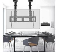 SaryEdge Support de Sol pour téléviseur LCD - Support de Plafond électrique pour téléviseur, Compatible avec Les téléviseurs de 55 à 120 Pouces, Hauteur réglable, avec téléco,One Color-900