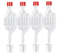 Sas de fermentation, sas pour la fermentation 4 pièces de transparent pour la fabrication du vin et la bière