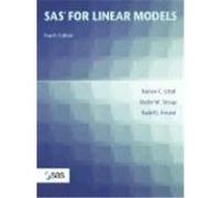 SAS .for Linear Models Littell, Ramon C., Stroup, Walter, Freund, Rudolf Jakob (Auteur)