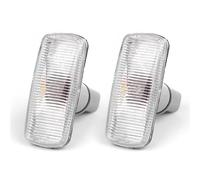 SASFZ Feux de Position Clignotant De Rétroviseur Latéral Jaune 12V Pour Jeep Pour Liberty Pour Commander Pour Compass Pour Patriot 2006-2016 Feu d'encombrement(2pcs Clear)