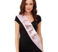 Sash De Fête Pour La Mariée À Venir Rose Et Or Rose Accessoire De Fête