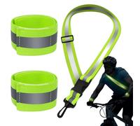 Sash réfléchissant - Ceinture de course réglable haute visibilité, sécurité imperméable | Outil de bande réfléchissante durable pour jambe de bras de poignet à pied pour aller en b