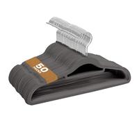 Sasha Morel Lot de 50 cintres en Velours antidérapant pour vêtements, cintres Peu encombrants pour Adultes avec Organisateur de Cravates et Crochets pivotants, cintres de Rangement pour Garde-Robe