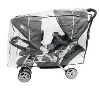SASHA'S Housse de pluie et de vent pour Graco Graco DuoGLider transparente, trous d'aération, couverture maximale (poussette non incluse) fabriquée aux États-Unis