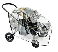 SASHA'S Housse de pluie et de vent pour poussette tout-terrain Evenflo Pivot Xplore - Design transparent - Trous de ventilation - Couverture maximale (poussette non incluse)
