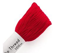 Sashiko Fil de coton à broder Olympus 105 Rouge 100 m