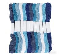 Sashiko Lot de 12 fils à broder Sashiko en 6 couleurs 3 brins pour broderie Sashiko 20 m