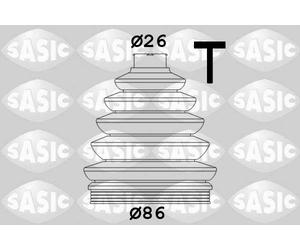 SASIC 1906054 Jeu de joints-soufflets, arbre de commande pour AUDI,SEAT,SKODA,VW