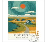 Saskatchewan Travel Posters Puzzles 1000 pièces | puzzle avec un design de carte ancienne pour les fans d'histoire une image du monde d'autrefois à compléter à la maison