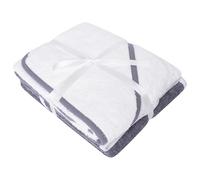 Sasma Home - 2 serviettes à capuche pour bébé, 100 % coton, serviettes de bain douces et absorbantes pour enfants (blanc)