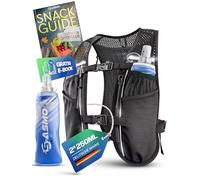 SASMO - Gilet de course pour homme et femme - 5 l + 2 x 250 cm - Soft Flask - Ultra léger 270 g et respirant - Sac à dos de course pour femme - 8 poches - Gilet de course pour homme - Gilet
