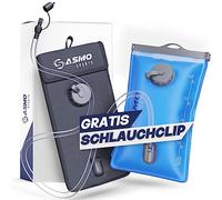 SASMO Sports® Poche a Eau 2l avec Poche Isotherme | Poche à Eau pour l'extérieur sans BPA et sans goût | Poche hydratation, Course à Pied, vélo et Camping