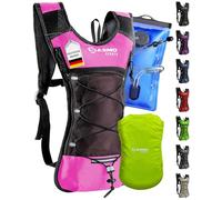 SASMO Sac à Dos Hydratation 6L Isotherme avec Poche à Eau 2L - Running, Vélo, VTT - Ultraléger, Imperméable et Réfléchissant - sans BPA